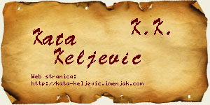 Kata Keljević vizit kartica